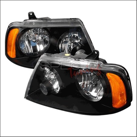 Overtime Crystal Housing Headlights for 03 to 05 Lincoln Navigator- Black OV3206924